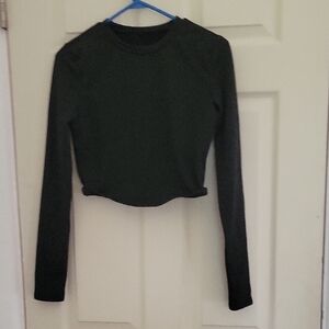 Elegant Black Long Sleeve Women's Tee